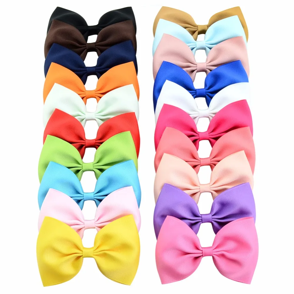 20pcs4inch цветные заколки для детей волос маленьких девочек аксессуары головные