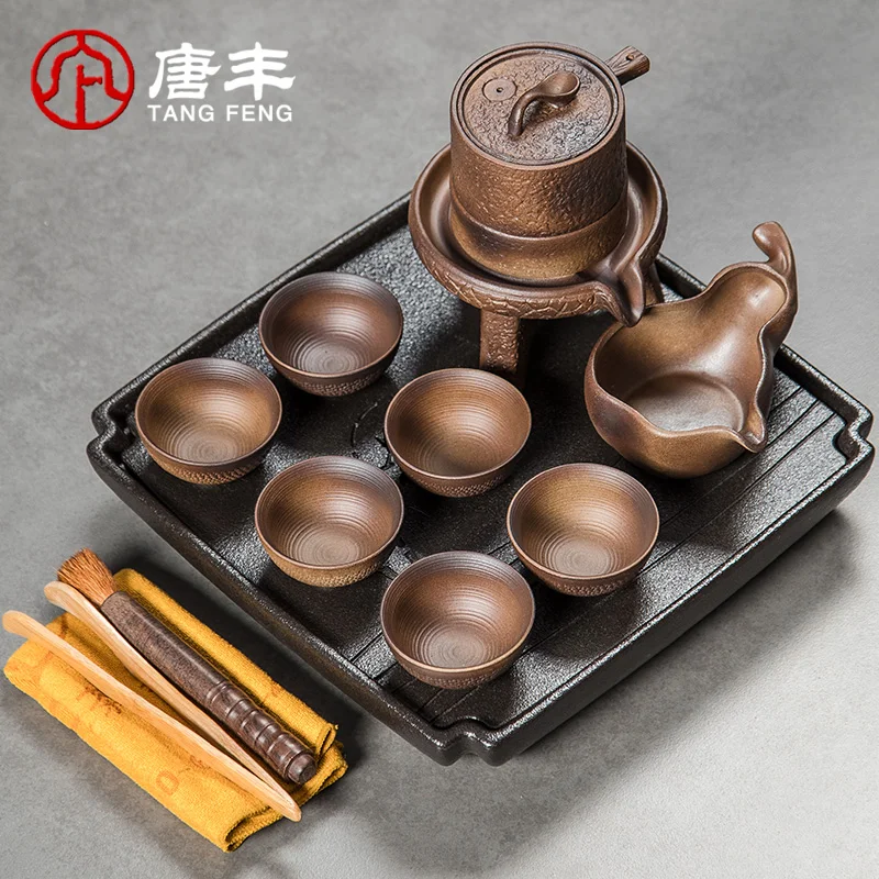 Горячая Распродажа в стиле кунг фу Чай комплект ленивый автоматического лоток