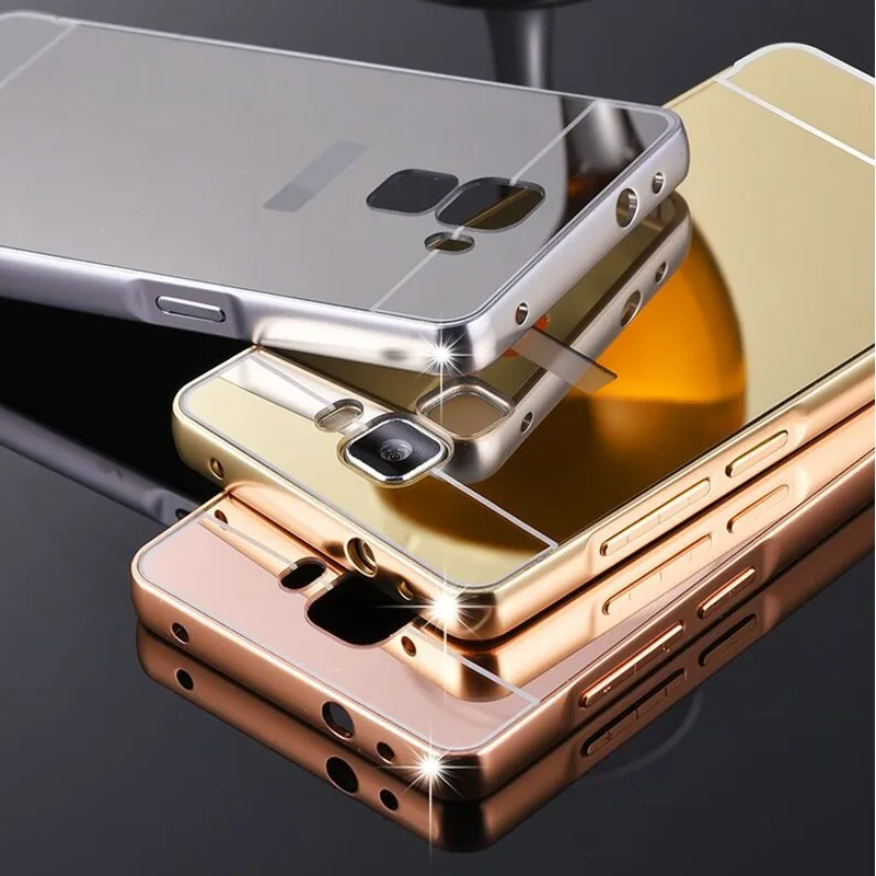 Качественный акриловый зеркальный чехол с металлической рамкой для huawei Honor 7, защитный чехол s, чехол для huawei Honor 7, чехол s