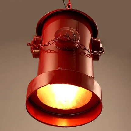 Лофт стиль Железный Droplight промышленный винтажный креативный пожарный гидрант LED
