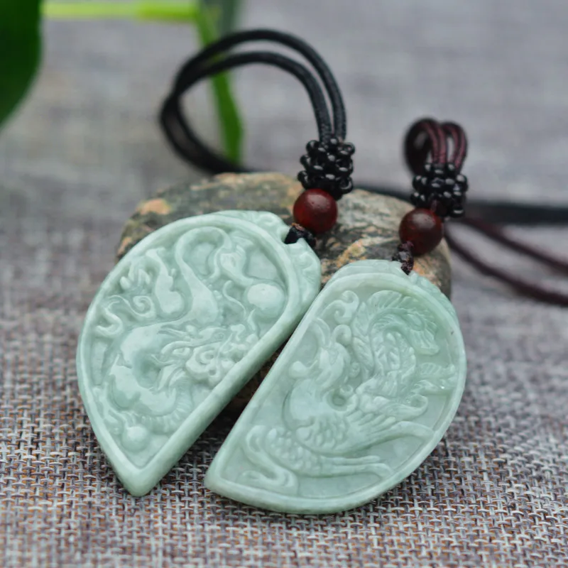 Прямая поставка натуральный нефритовый кулон AAA Jadeite 3D Ручная работа резной