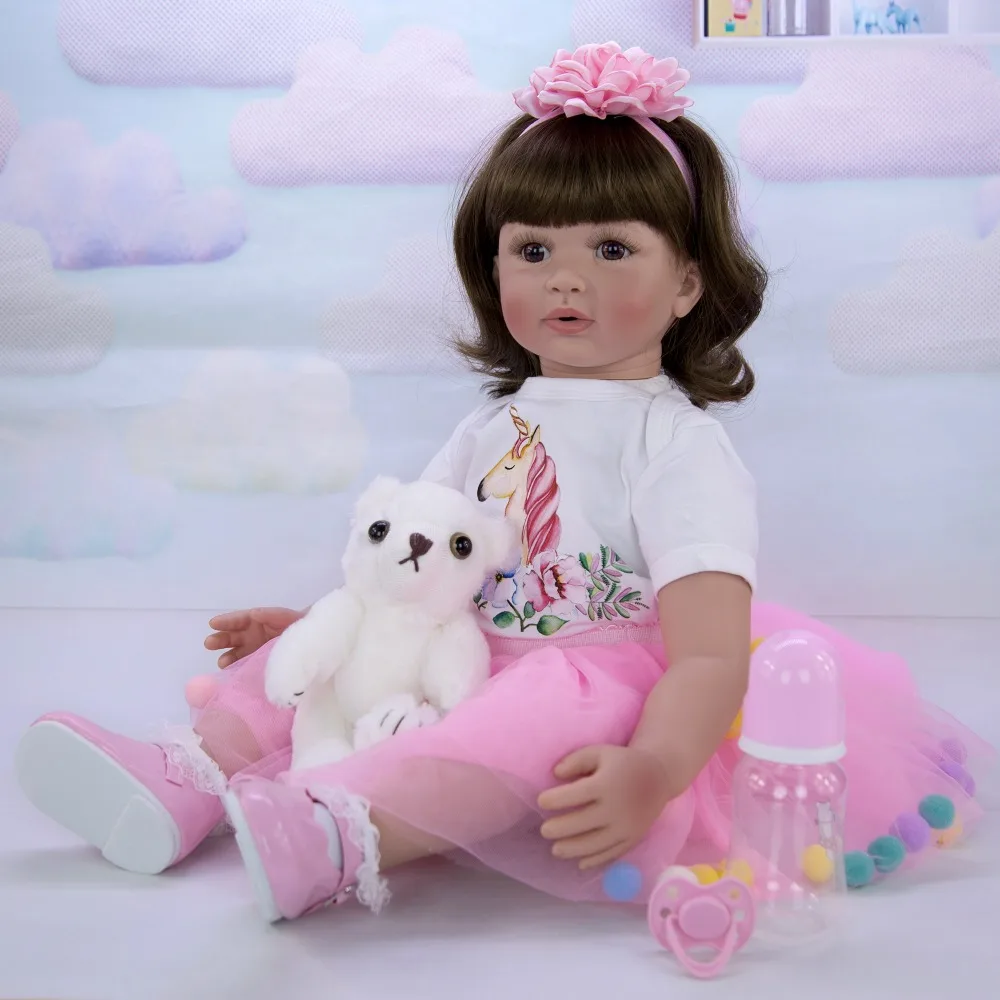60 см живое искусство ручной работы кукла bebe силиконовая кукла Reborn Реалистичная Девочка Кукла Reborn Baby touch мягкая игрушка-подарок для детей ясельного возраста распродажа