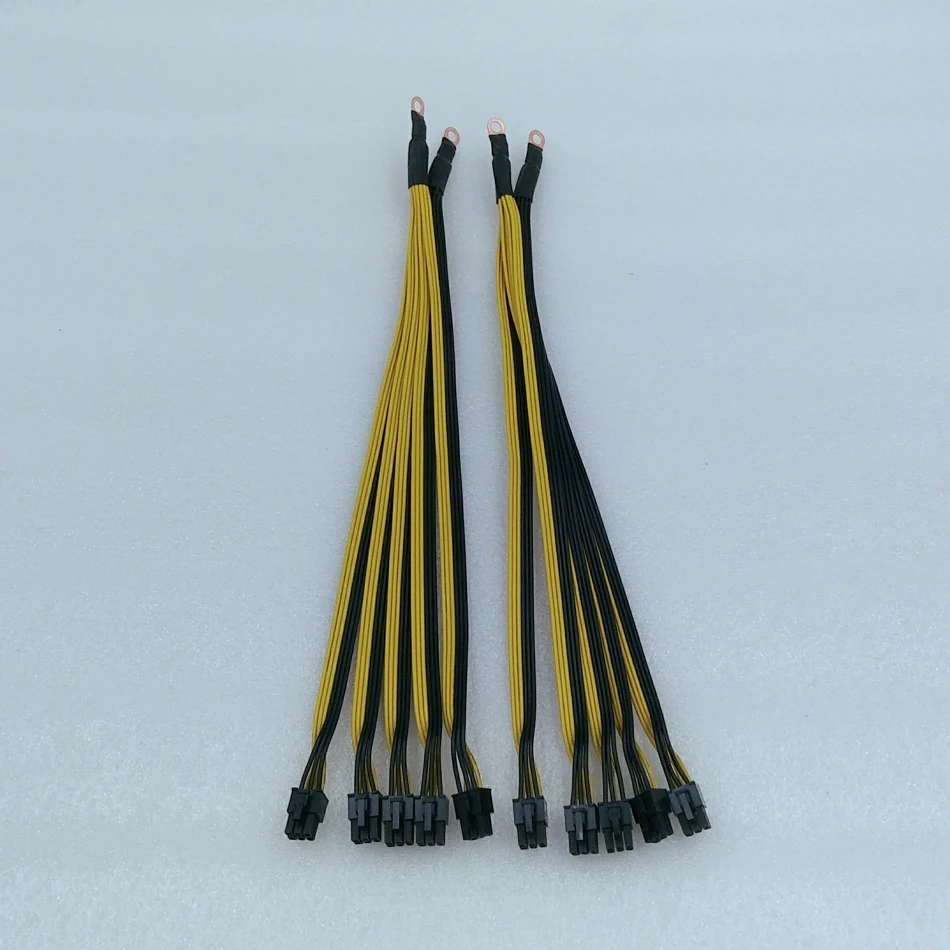 10 шт. 6Pin разъемы прерывания кабель питания PCIe Express для Innosilicon A9 A8 Antminer S9 L3 Z9 E3 Bitmain Miner PSU кабель