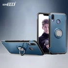 Чехол для телефона Huawei Honor Play, чехол, броня, 360, полная защита, кольцо, магнетизм, держатель, ударопрочный TPU + PC для Honor Play, чехол для автомобиля