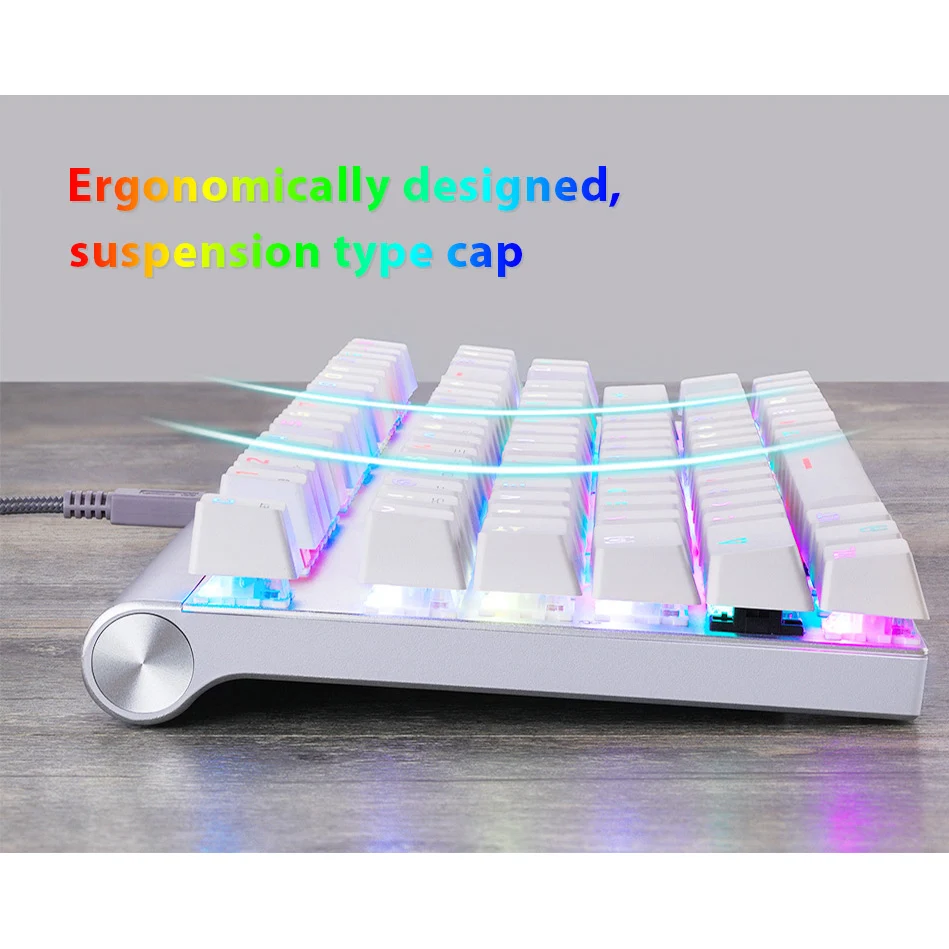 Motospeed CK101 USB игра с подсветкой геймерская механическая клавиатура RGB для