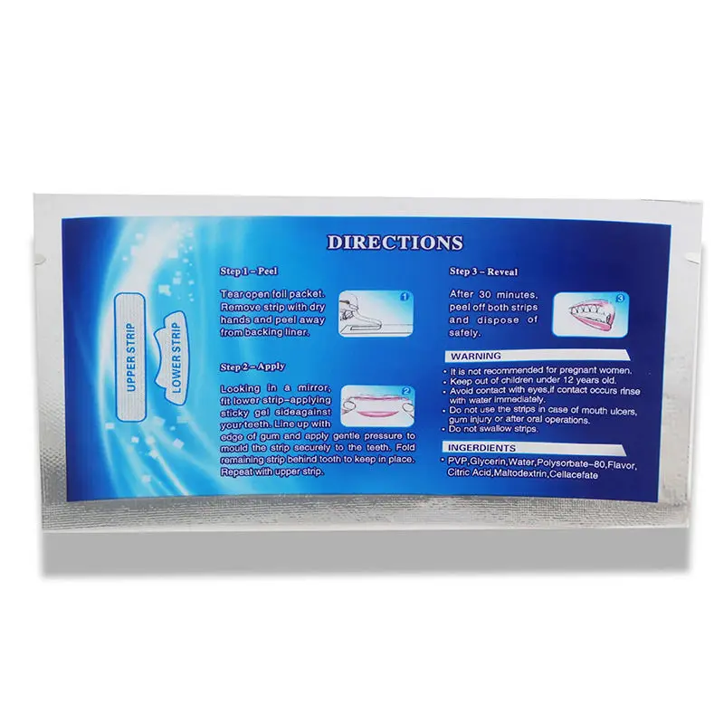 28 шт./кор. 14pouches эффекты зубные Whitestrips Расширенный отбеливающие полоски для зубов