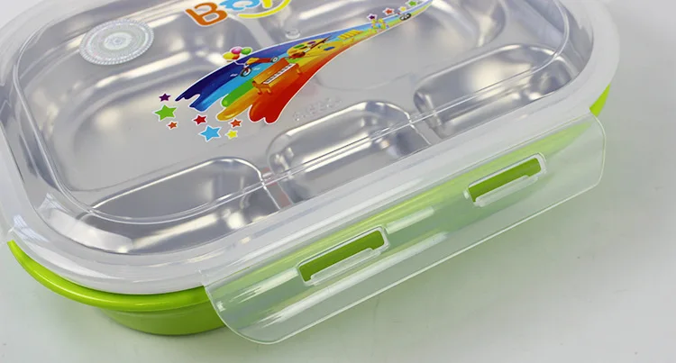 1 шт. Высококачественная коробка для обеда из нержавеющей стали 304 в детском стиле