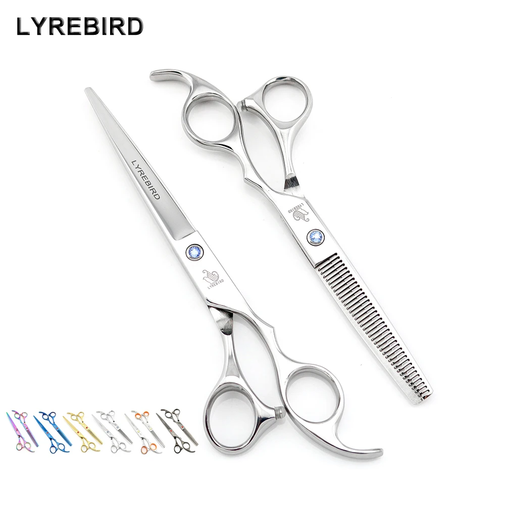 Парикмахерские ножницы LYREBIRD 7 дюймов + филировка 6 5 дюйма цветов | Красота и