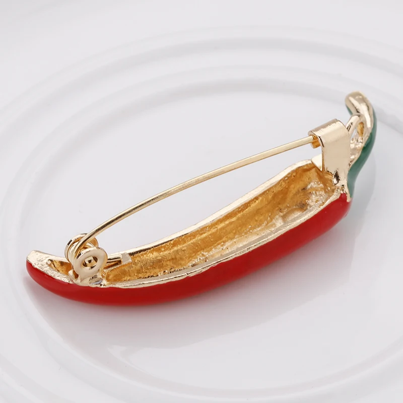 Брошь ALLYES Red Chili Перчик для женщин аксессуары одежды модная металлическая