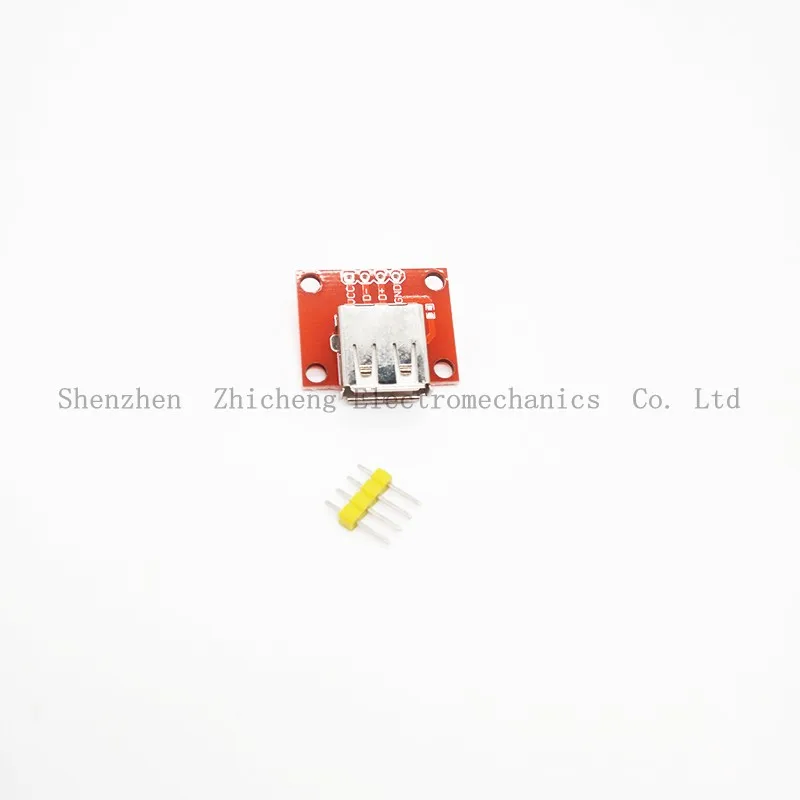 Высокое количество DIY USB тип A женский Breakout Board 5V мощность 2 54 мм заголовок|header