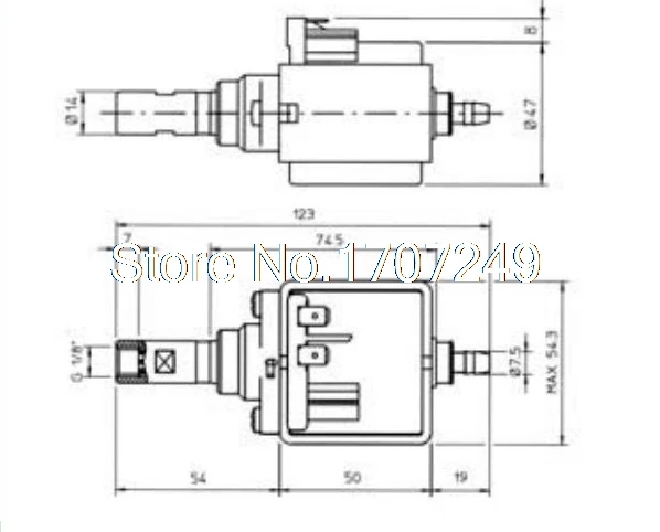 

Original authentic ULKA EP5 AC120V 60HZ electromagnetic pump coffee machine pump medical equipment cleaning machine pump