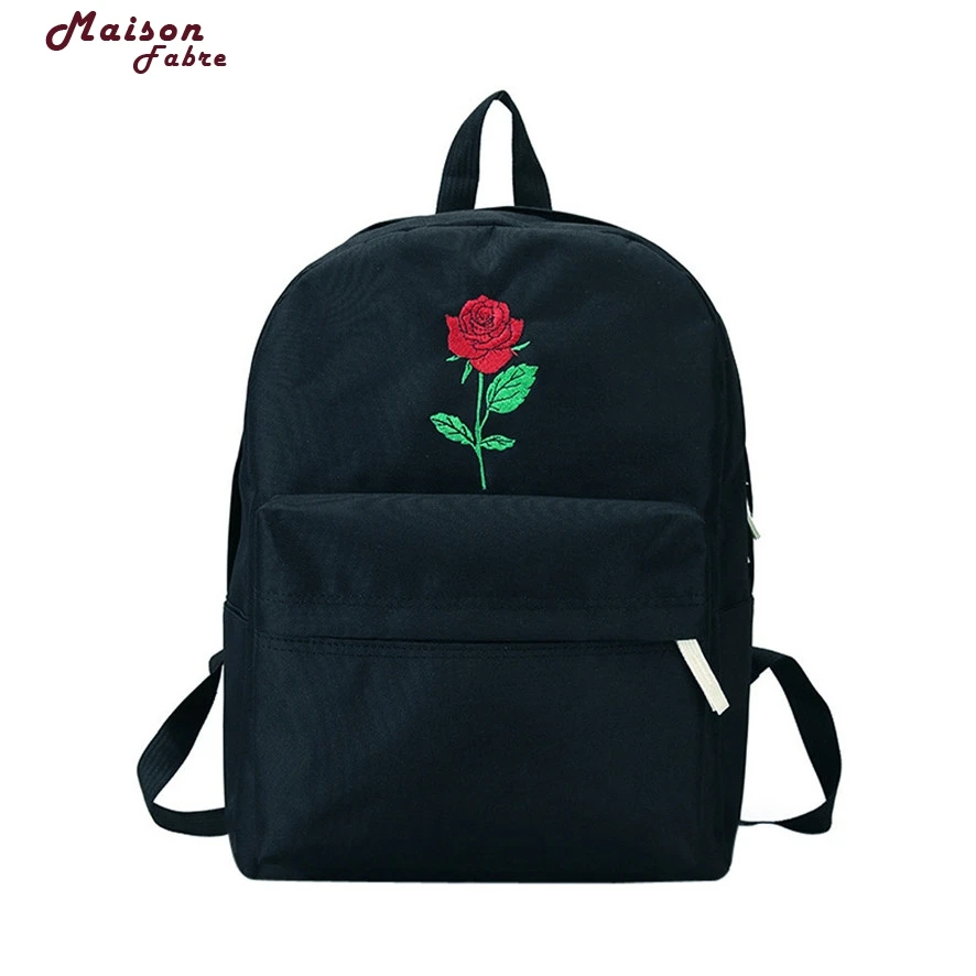 Женский рюкзак из парусины с вышивкой школьные сумки для подростков мальчиков и
