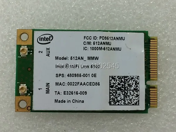 Бесплатная доставка беспроводная Wi Fi карта Intel wifi link 5100 5100AN Mini PCI E для HP DV4 DV5 DV6 DV7 CQ40
