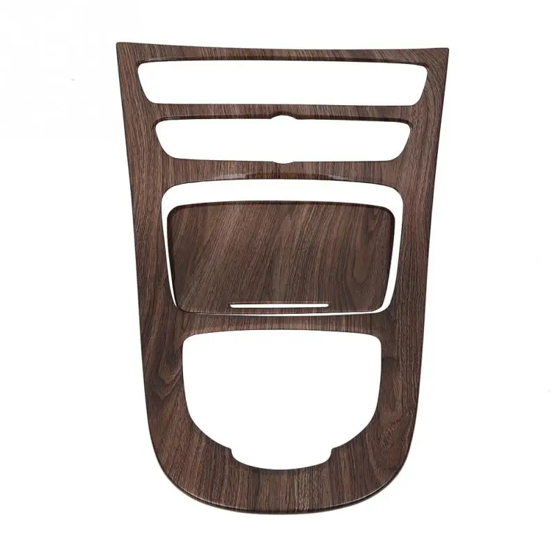 Walnut Brown Wood 2 шт консоль панельная Накладка для коробки передач отделка рамы для Mercedes Benz E-Class W213 3 вида стилей Стайлинг автомобиля - Color Name: Walnut Brown Wood
