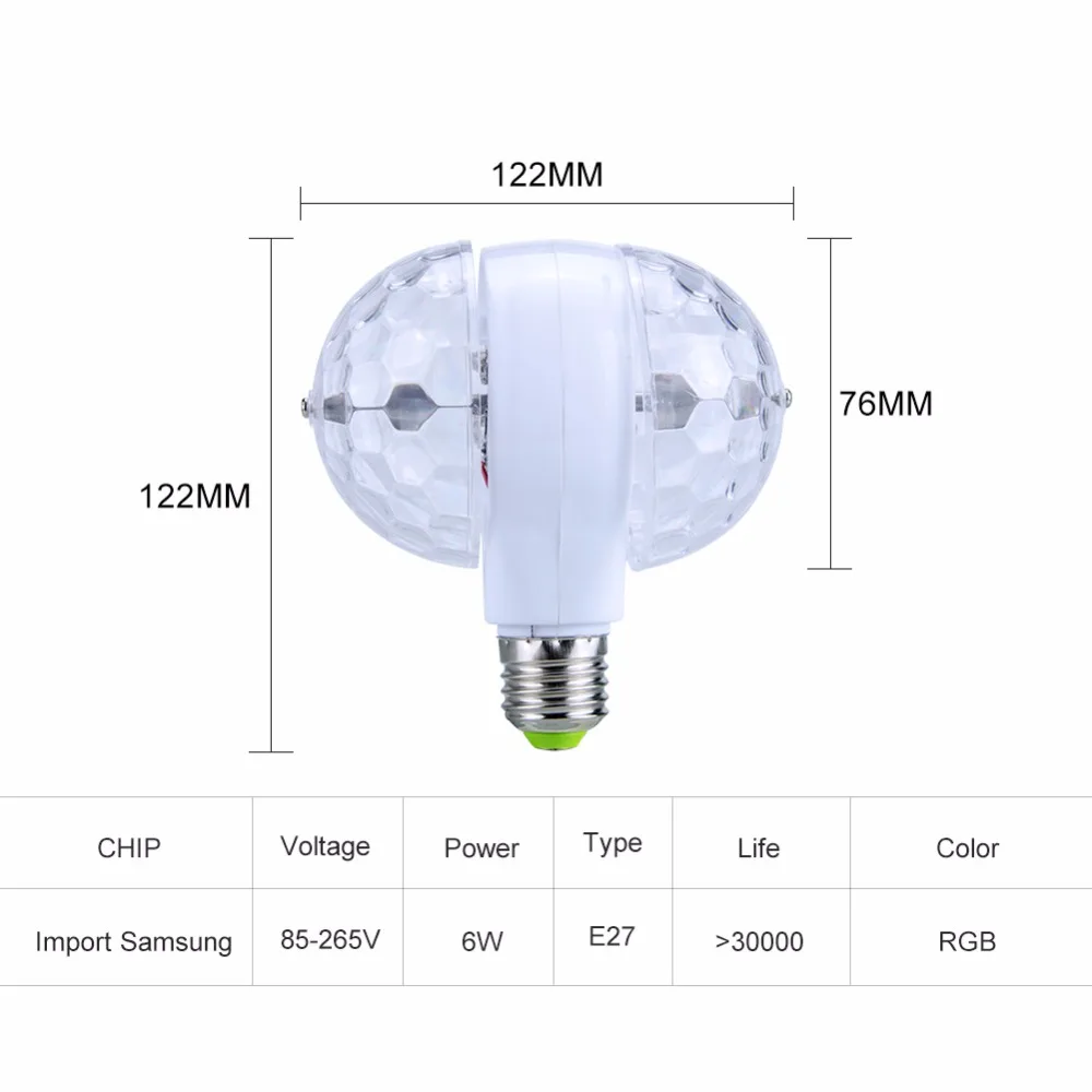 Светодиодные лампы AmmToo E27 сценический эффект 6 Вт AC85 265V RGB|lamp for|e27 lede27 led bulb |