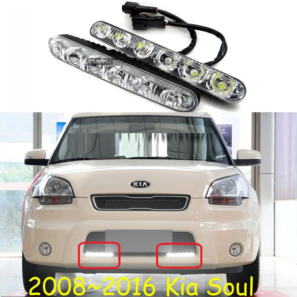 Дневсветильник KIA Soul 2008 ~ 2017 kia rio sorento Бесплатная доставка до вашей двери!
