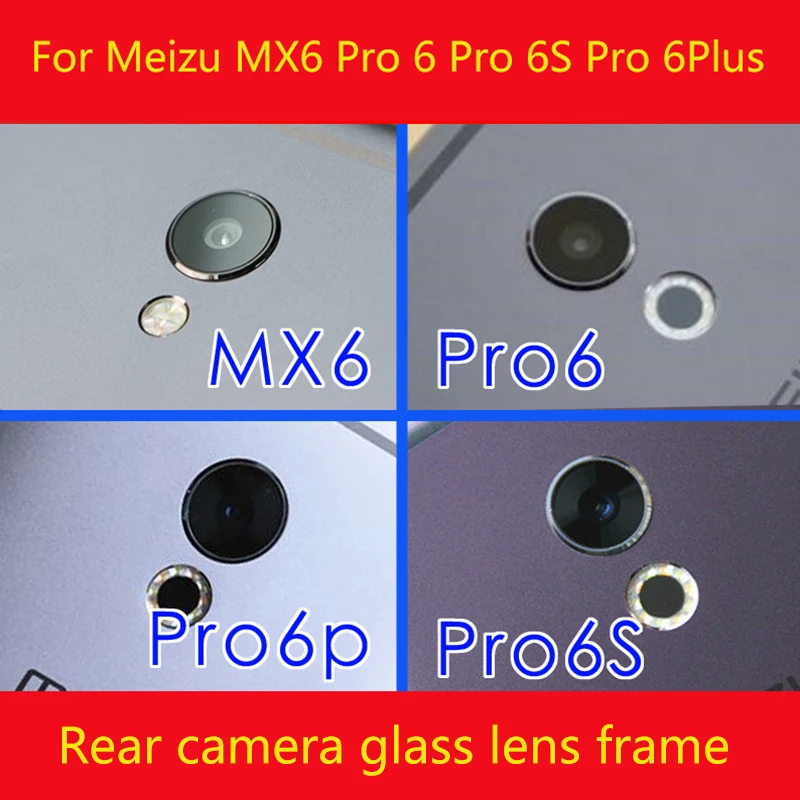 Новый задний объектив задней камеры для Meizu MX6 Pro 6 S Plus Камера Стекло + Adhens|Шлейфы