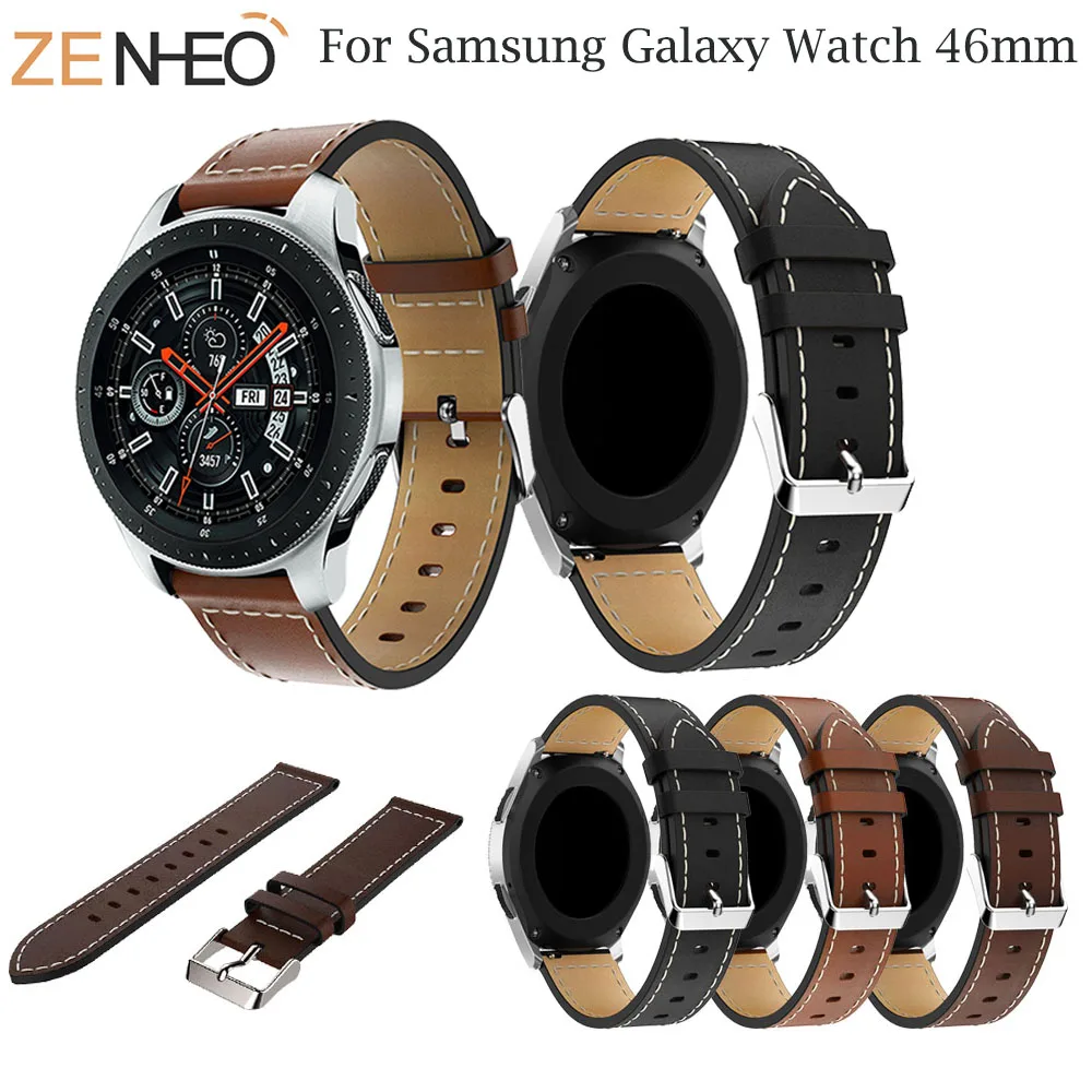 

Sport Bracelet Leather Watch Band For Samsung Galaxy Watch 46mm Strap for Samsung Gear S3 Frontier/Classic Watchband Replacement