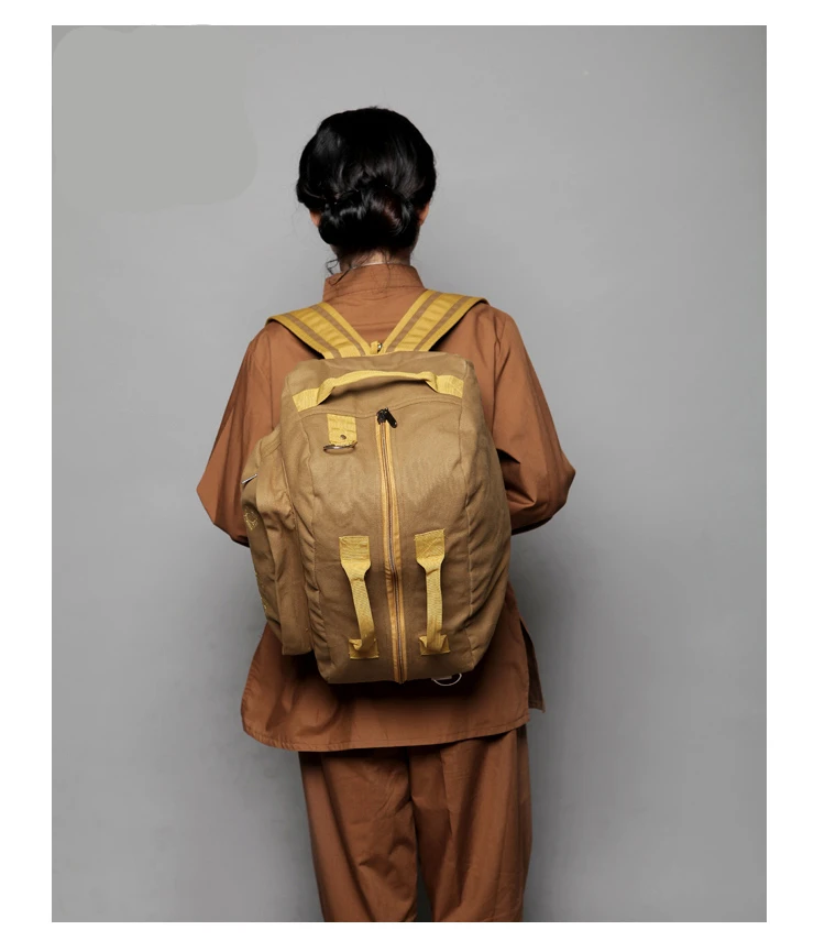 Новый высококачественный хлопчатобумажный холщовый рюкзак унисекс