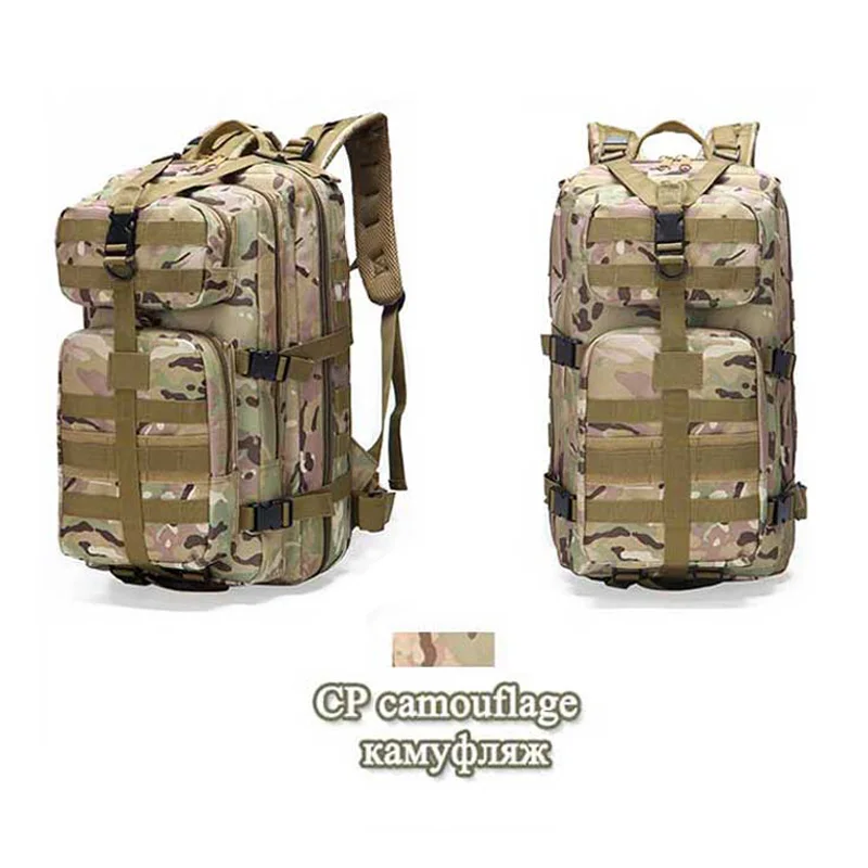 CP Camo 35L военная сумка армейская тактическая наружная походная мужская военный тактический рюкзак Оксфорд Велоспорт Туризм Спорт Альпинизм 3 P Сумки - Цвет: CP Camo