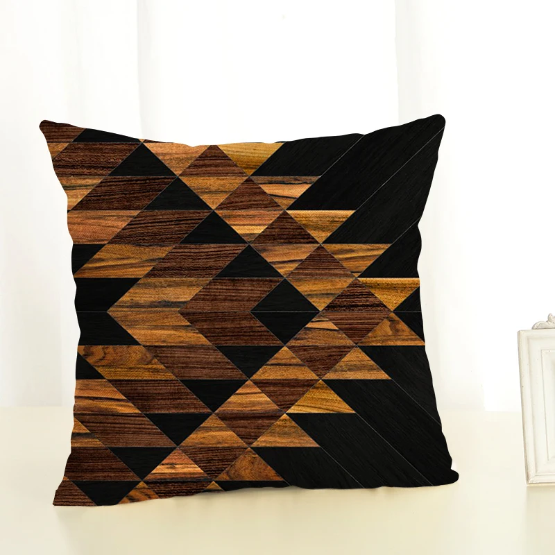 Наволочки с геометрическим элементом для украшения дома 45х45 декоративная