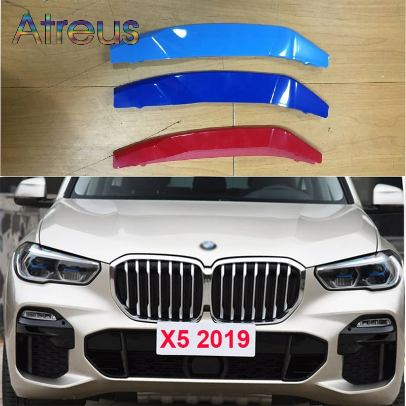 Автомобильный Стайлинг OVERE наклейки на переднюю решетку радиатора для BMW X5 E53 G05 F15