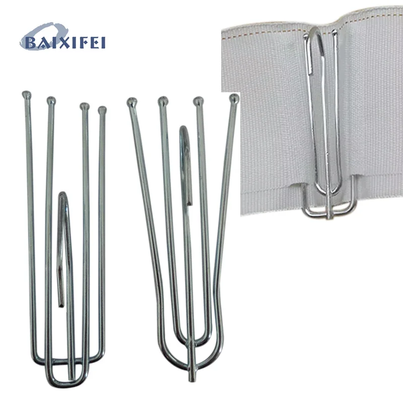 

50 Pcs High quality curtains hooks use with tape,Curtain Accessories