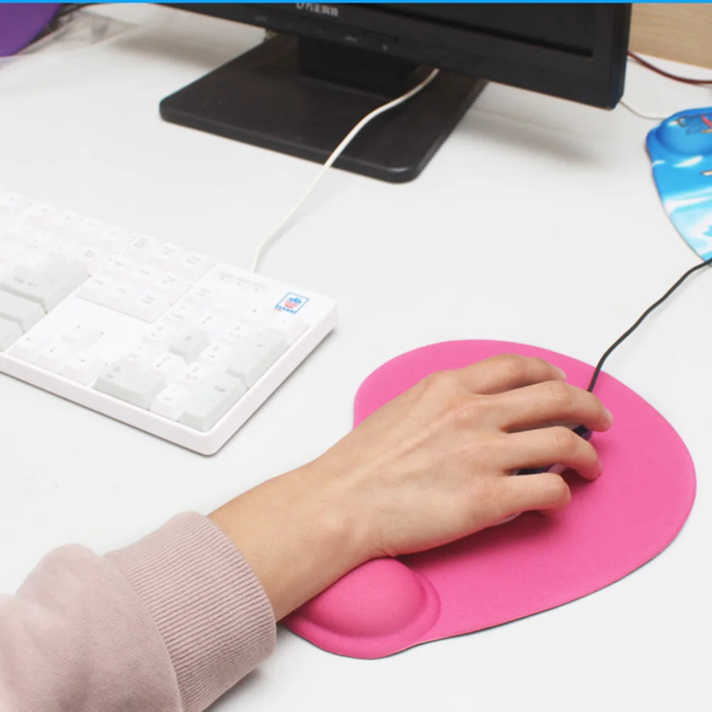 Профессиональный Удобная Мышка Pad Сгущает силиконовые перчатки wrist Protect