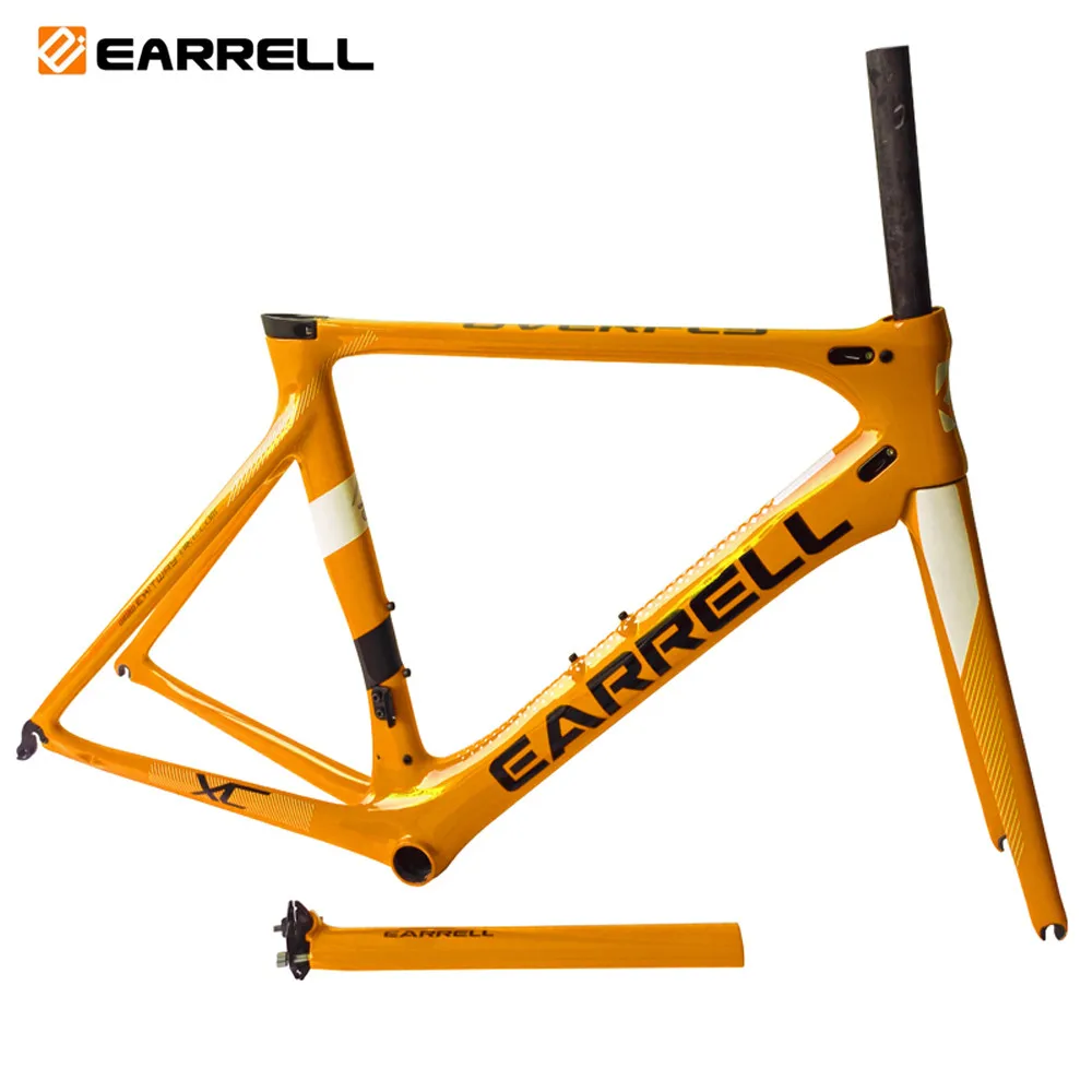 2019 Earrell T800 UD глянцевая поверхность дорожный велосипед карбоновая рама под заказ