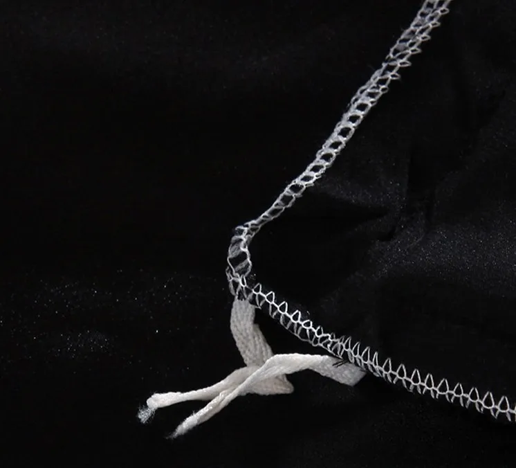 Комплект постельного белья из черного шелка сатин Королевский размер