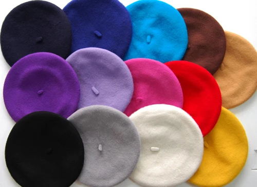 32 цвета лидер продаж модный новый женский берет из смешанной шерсти зимняя