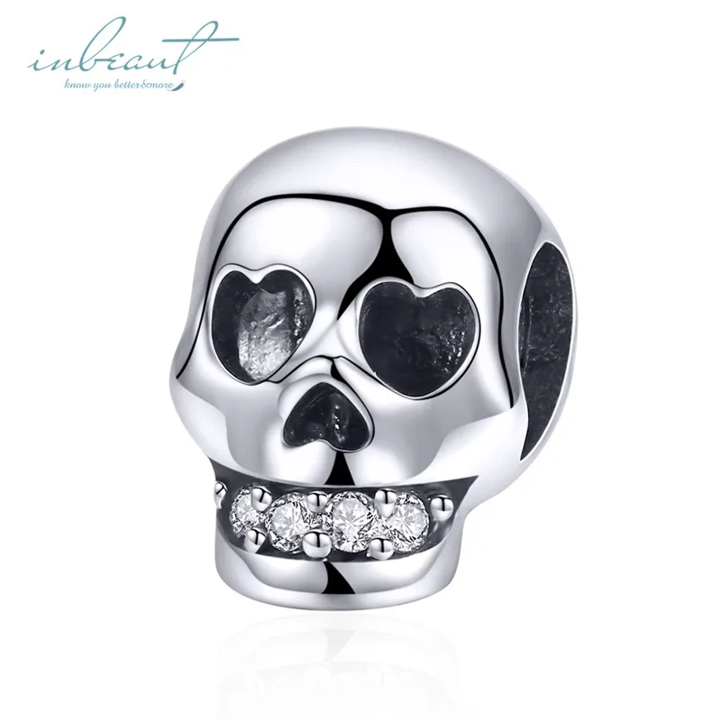 Серебряный S925 fit Pandora браслет Маргаритка Снежинка Единорог Жук бусины кролик 925 DIY Циркон Скелет перо мир руки талисманы