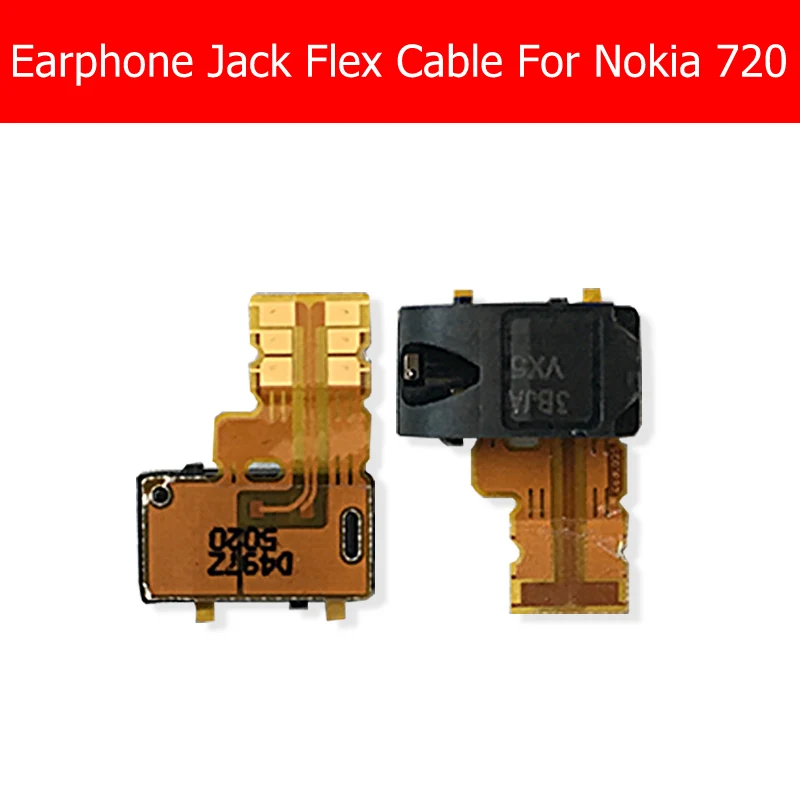 

New Audio Jack Flex Cable For Nokia 720 Headphone Jack Flex Cable For Microsoft Lumia 720 Earphone Port Flex Cable Replacement