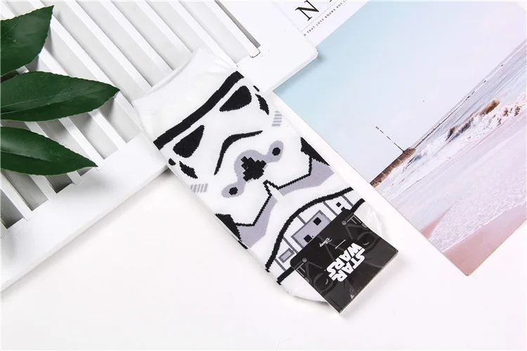 Wookiees Chewbacca, носки в стиле Звездных войн, черный рыцарь, забавные, новинка, мужские весенние, летние носки, удобные, впитывающие пот хлопковые носки до щиколотки