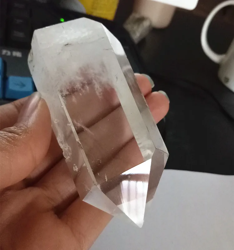 3 шт. натуральный прозрачный кристалл точечная белая кварцевая палочка|quartz