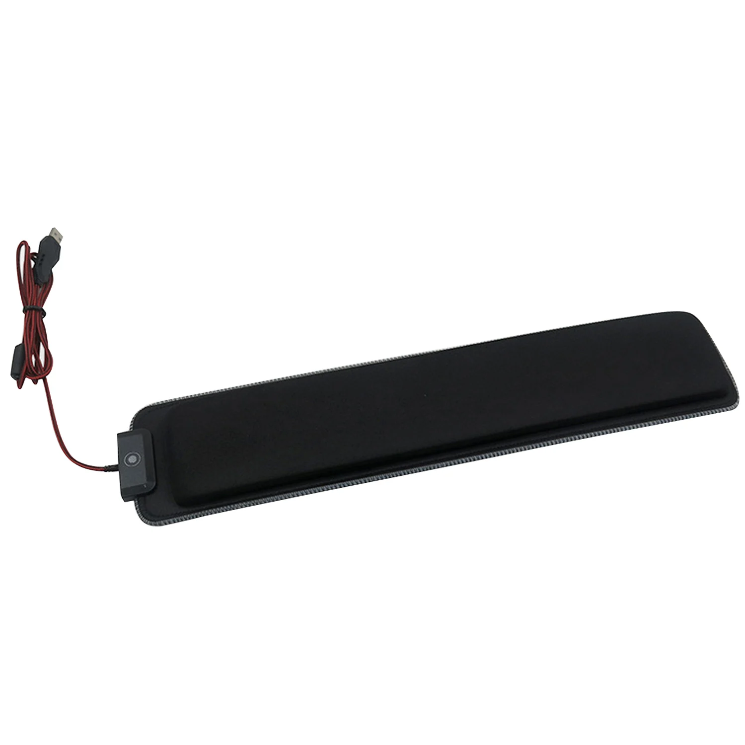 Vococal 47x10 см RGB светящийся светодиодный резиновая клавиатура для запястий подушка