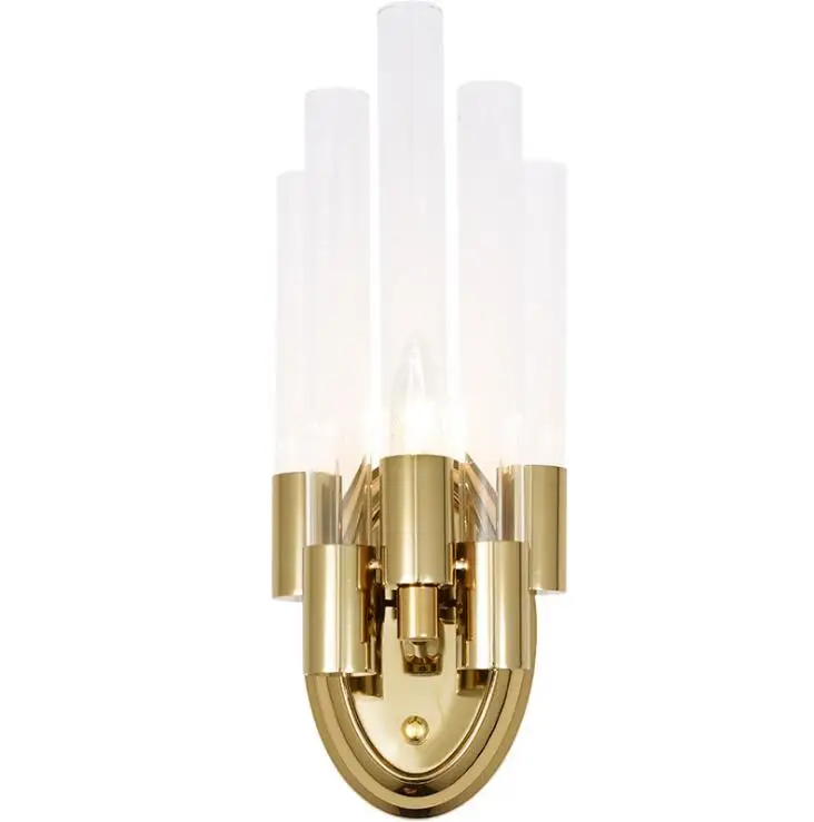 Postmodern light luxury crystal wall lamp designer living room bedroom bedside hotel aisle staircase background | Лампы и освещение