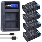 4 шт. DMW-BLF19 DMW DMW-BLF19e BLF19 Аккумулятор для камеры аккумулятор + ЖК-дисплей двойное зарядное устройство USB для Panasonic Lumix GH3 GH4 GH5 DMW-BLF19PP