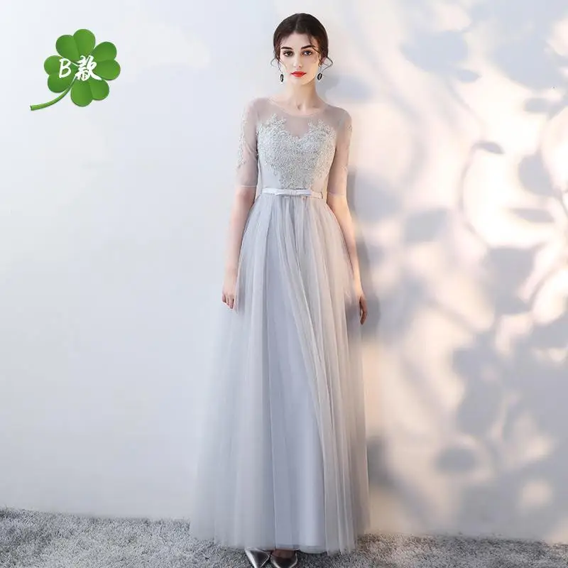 Свадебное платье подружки невесты Элегантное Длинное тонкое платье Qipao Улучшенный сеточный Ципао сексуальные платья для выпускного вечера Выпускные платья XS-XXL - Цвет: Style 8