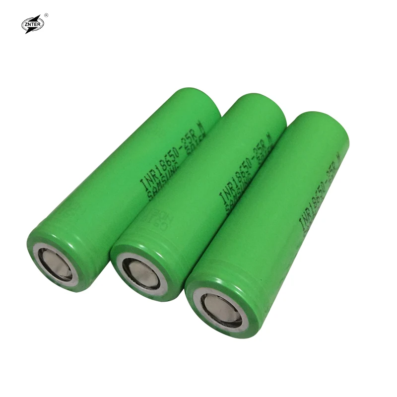 ZNTER 100% Оригинал 3 7 V INR18650 25RM 35A 18650 батарея для Samsung 2500mAh литий ионная игрушечного
