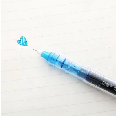 Light blue 1 шт., высокое качество, прямые жидкие иглы, цветные ручки, гелевые ручки для воды, пластиковые шариковые ручки, школьные канцелярские товары - Цвет: Light blue