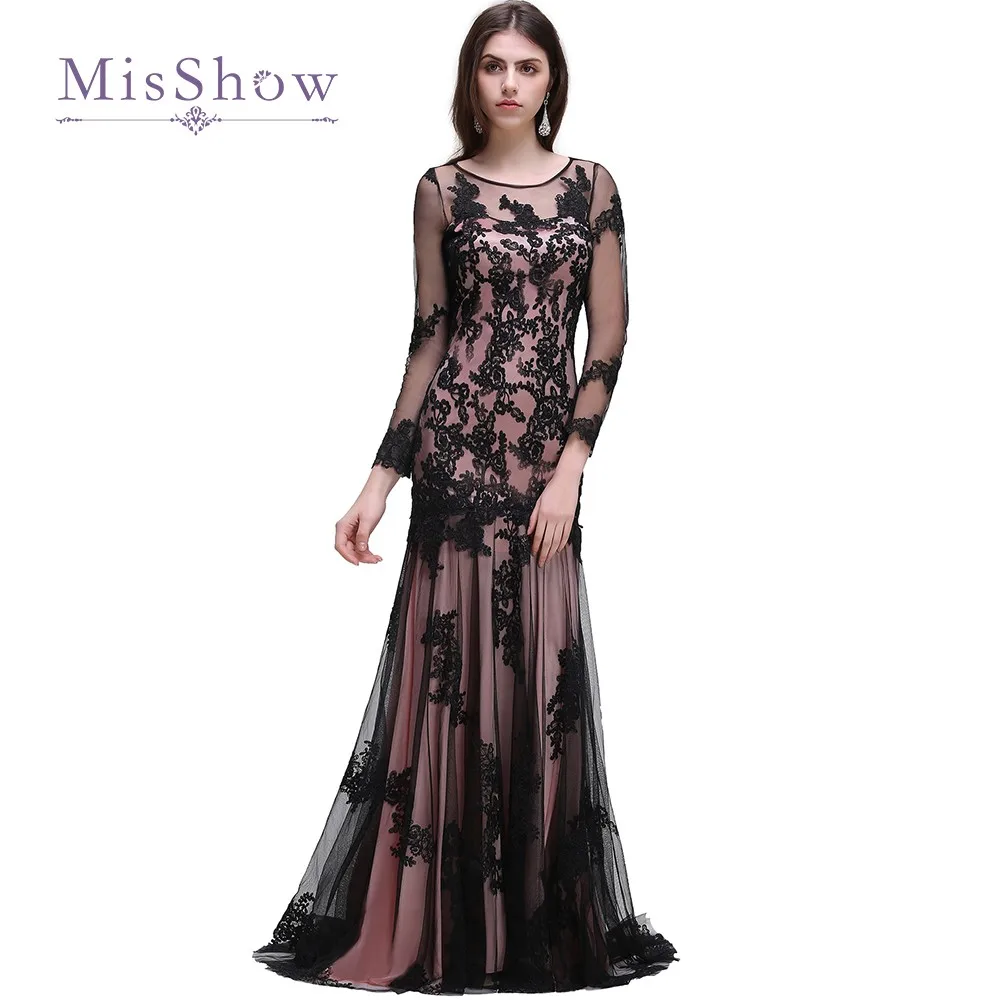 Robe de Soiree Longue винтажное прозрачное красное кружевное вечернее платье русалки с