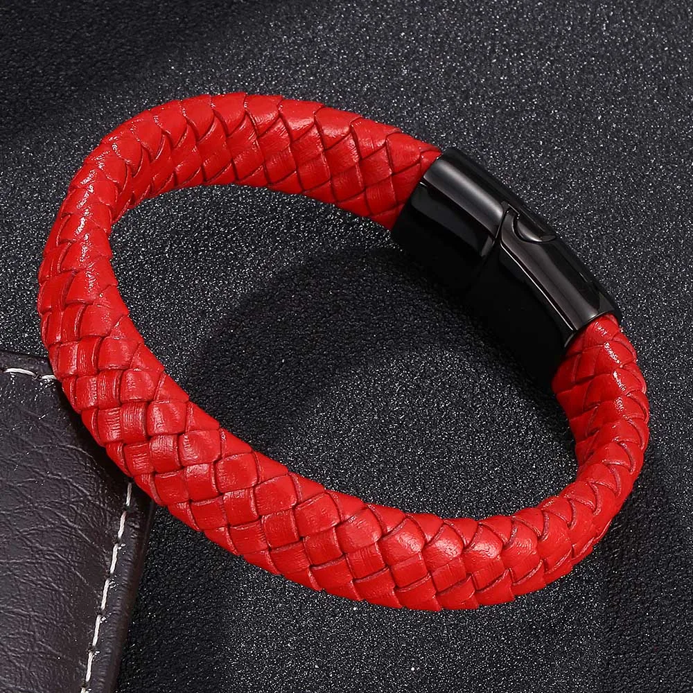 Мужской браслет классический из нержавеющей стали с магнитной пряжкой E0022 2019 |