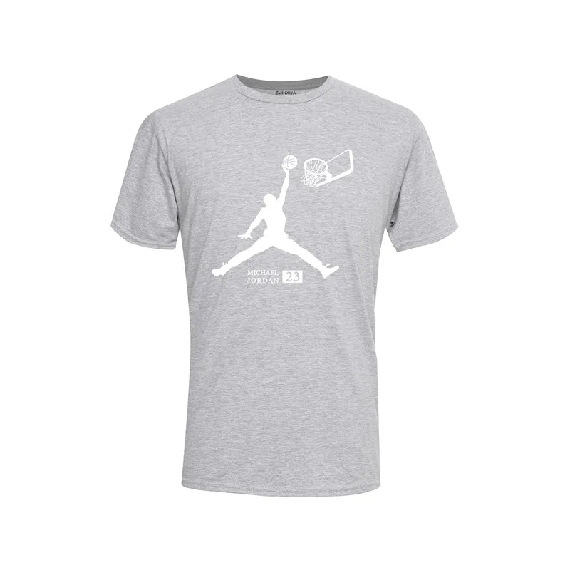 2018 модная мужская футболка с круглым вырезом и рисунком Jordan NBA Топ Футболка