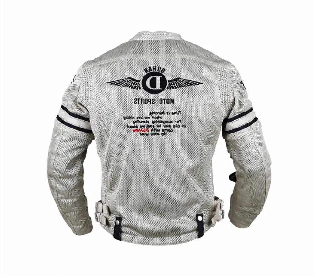 Мужская мотоциклетная куртка из искусственной кожи с дышащей сеткой | Автомобили