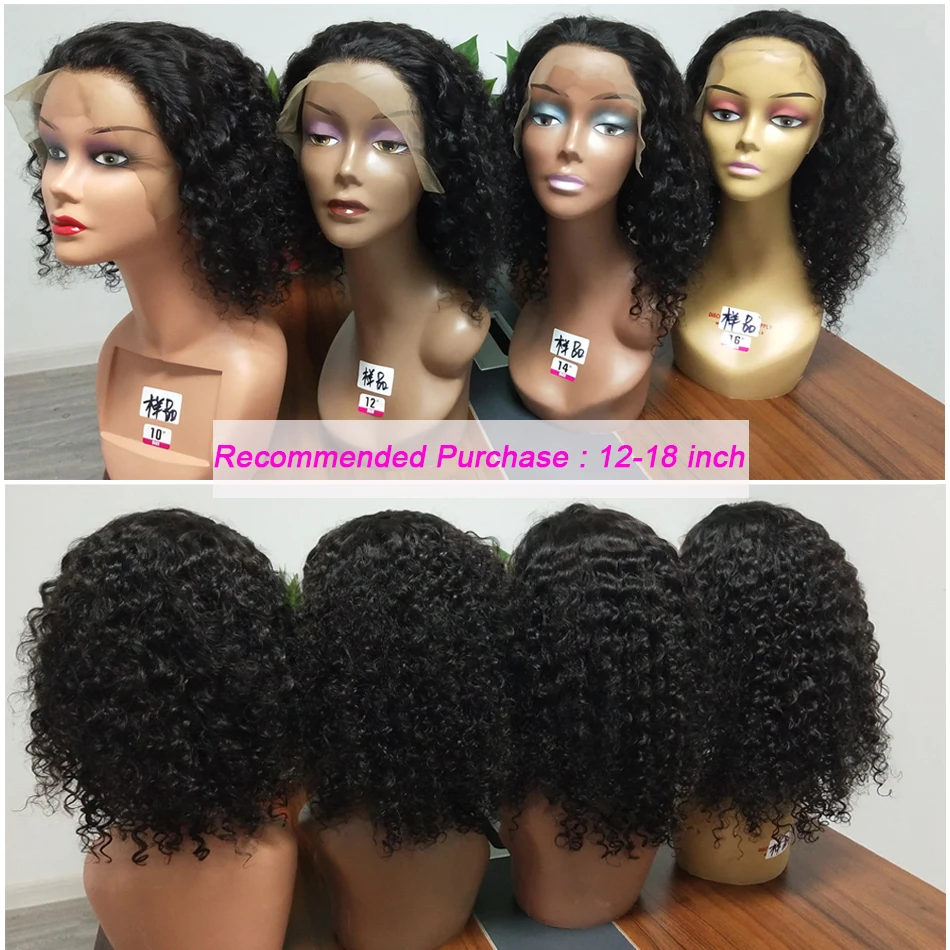 Malaysian Curly Lace Frontal Wig For Black Women Hot Star 13x4 Human Hair Wigs Pre Plucked With Baby Remy | Шиньоны и парики