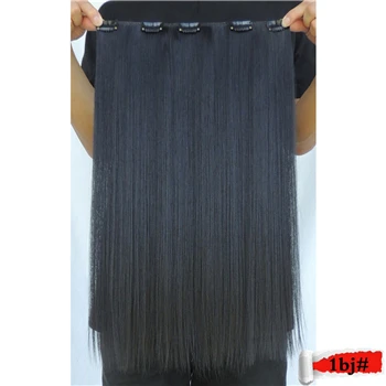 1BJ # Wjlzz5050/1 p Xi. Rocks синтетические 20 дюймов Ombre ClipIn волосы для наращивания длинные прямые накладные парики для наращивания шиньоны для женщин парик - Цвет: 1BJ #