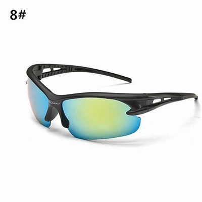 8 Oculos Ciclismo, велосипедные тактические очки для мужчин и женщин, велосипедные спортивные велосипедные солнцезащитные очки, защитные очки, цветные, UV400 - Цвет: 8