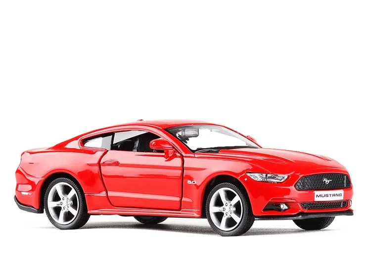 Высокая имитация 1/36 Mustang GT сплав модели автомобилей две двери тянуть назад спортивная модель автомобиля игрушка подарок для детской коллекции