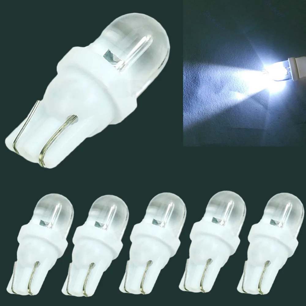 10X автомобильный супер яркий белый 1 светодиодный COB SMD T10 W5W клиновидный боковой